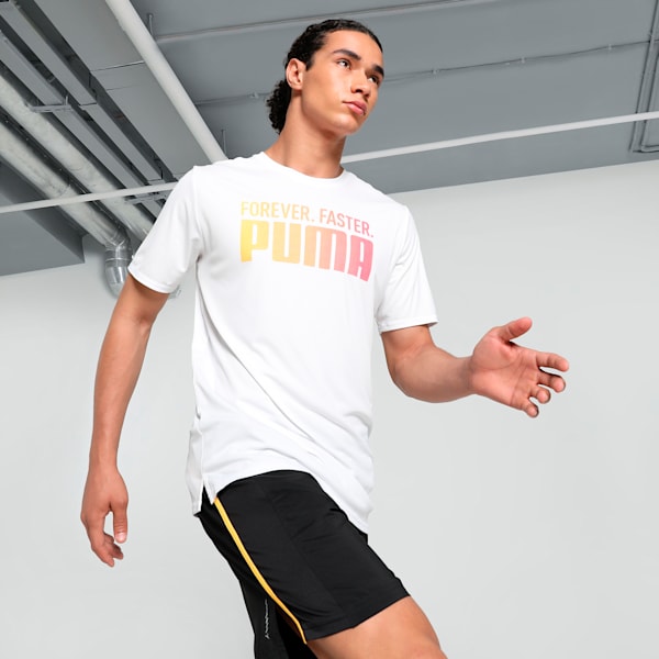 RUN FAV "Forever. Faster." Men's Running Tee, PUMA White, extralarge-IND